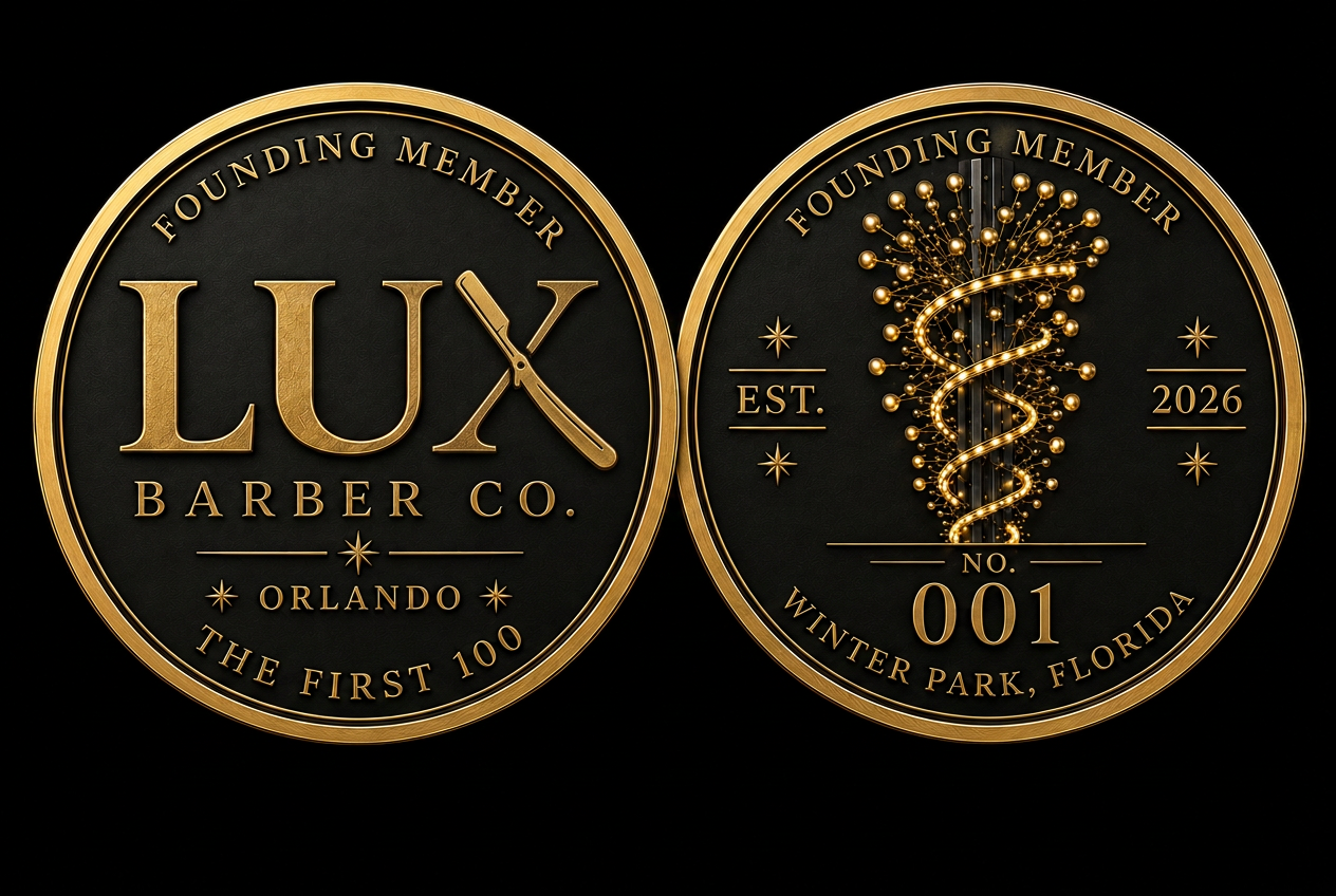LUX Barber Co. Founding Member coin
